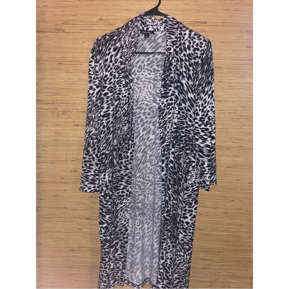 Woman’s cheetah cardigan
